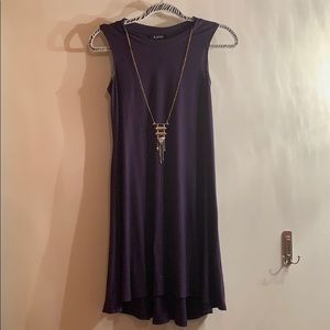 Navy necklace dress